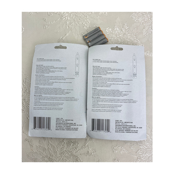 Greenbrier International Luminessence LED 50 Hour Candles & Batteries - Picture 2 of 3